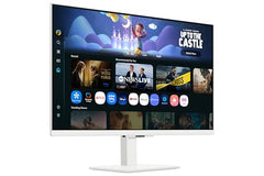 Samsung 27" M5 Smart Monitor with Smart TV Experience (Smartchoice) |FHD 1920 x 1080| Screen Mirroring | IPS Pane l TV Plus| Speakers | Adaptive Sound | Wi-Fi | HDMI |Bluetooth| LS27FM500EWXXL | Black