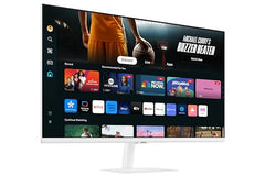 Samsung 32" (80 cm) 4K M7 Vision AI Smart Monitor|UHD 3840 x 2160|Smart TV Experience with AI|Type-C|Apple AirPlay|Gaming Bar|Remote|Speakers|Wi-Fi|Bluetooth|AI Picture & Sound|LS32FM701UWXXL|White
