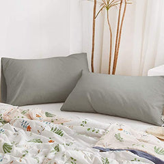 Soft Pillow Covers 19 x 29 Inches - Egyptian Cotton 600 Thread Count Set of 2 Pillow Cover Set Envelope Closure Hotel Quality Pillowcase - Beige