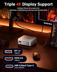 ACEMAGICIAN M1 Mini PC AMD Ryzen 7 6800H 32GB DDR5 1TB PCle SSD Mini Computers (8C/16T, up to 4.7GHz), Windows 11 Pro Radeon 680M 4K Triple Display Desktop Computers 3.2Type-C/LAN 2.5G/BT5.2/WiFi 6