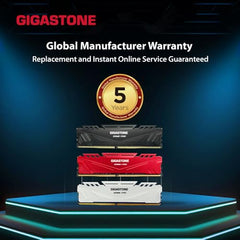 【DDR5 RAM】 GIGASTONE Game PRO 128GB Kit (4x32GB) DDR5 6400MHz PC5-51200 CL40-40-40-84 Intel XMP 3.0 AMD Expo 1.35v UDIMM 288 Pin Unbuffered Non ECC High Performance Gaming Desktop Memory – Black