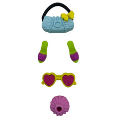 SYGA 9 Pcs Cartoon Shaped DIY Creative Aerospace Military Girl Rubber Erasers for Child Student Gift (Aerospace)