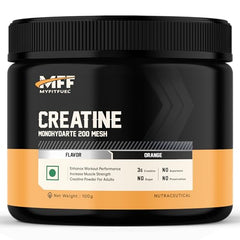MyFitFuel Micronized Creatine Monohydrate (200 Mesh - Easily Absorbed by Body) | 400 gm, (Natural)