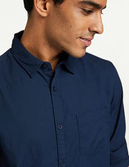 Amazon Brand - Symbol Men's Pack of 2 Cotton Casual Shirt| Regular Fit | Plain | Full Sleeve | Available in Plus Sizes