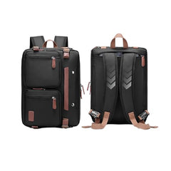 STUFFX BAGS - 36L | 17.3" Laptop | 3-in-1 Smart Convertible Multi Use College laptop office bag Tech gadgets backpack for travelling | Expandable, 3 Front, Pen&Tablet Pocket Waterproof Nylon (Black)