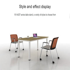 SYGA Iron Table Legs Bracket Stainless Steel Foldable Table Frame (Frame Only ? No Table Top Included) (115 X 55 X 72 CM, Black)