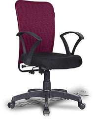Green Soul Seoul X Office Chair, Mid Back Fabric Ergonomic Home Office Desk Chair with Comfortable & Spacious Seat, Rocking-tilt Mechanism & Heavy Duty Metal Base (Black)