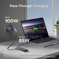 UGREEN USB C Hub with 4K@60Hz HDMI, 10Gbps Type A & C Data, 100W PD Ports | Aluminium Revodok Pro 6 in 1 Type C Adapter for PC Tablet Phone Compatible with MacBook Air, iPad, iPhone 18/17/16/15, etc