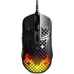 SteelSeries Aerox 3 Wireless Gen 2 - Ultralight 68g Gaming Mouse, 4K Polling, 26K DPI Optical Sensor, 200 Hours Battery Life, IP54, 80 Million Clicks, RGB, Pure PTFE Gliding Feet, Shadow