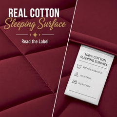 Cloth Fusion Cotton Waterproof Mattress Protector, King 78x72 in | Navy Blue,100% Cotton Top, 150 GSM Polyfill, Leakproof TPU, Hypoallergenic, Elastic Fit, Quilted Bed Cover Protector