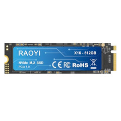 RAOYI 1TB NVMe Internal Solid State Drive M.2 2280 PCIe Gen4x4 SSD, Up to 5000MB/s, Configure SLC Cache, Storage and Memory Expansion for PS5 Laptop Desktop