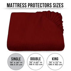 MollisHomes Mattress Protector Single Size, 72x36 Inches, Grey