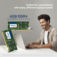 Geonix 4GB DDR4 Laptop RAM 2400 Mhz, 5 Years Warranty