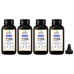 GPS Colour Your Dreams 110A Toner Cartridge Refill Powder Compatible with HP Laser 108w, 108a, 136w, 136nw, 138fnw LaserJet Printers - Pack of 4, 80gms Each