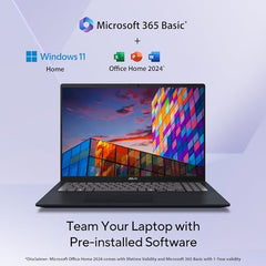 ASUS Vivobook 16, Snapdragon X, 16GB RAM, 512GB SSD, FHD+ 16", Windows 11, Office Home 2024, Quiet Blue, 1.88kg, X1607QA-MB049WS, Qualcomm Adreno iGPU, 45TOPS, M365 Basic (1Year)* Laptop
