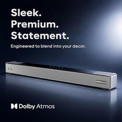GOVO GoSurround 1000 Pro, 5.2.4 Channel, 800W Soundbar with True Dolby Atmos®, 6.5” Dual Subwoofer, Wireless Rear Satellites, HDMI/Optical/AUX/USB/Bluetooth, 3 EQ Modes, LED Display – Platinum Silver