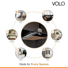 VOLO Pull Out Ironing Board | Retractable 180 Degree Swivel Foldable Ironing Station | Slide-Out Wardrobe Iron Board with Heat Resistant Cover | Space Saving Closet Organizer | Grey