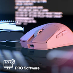 Redragon M916 PRO 3-Mode Wireless Gaming Mouse, 49G Ultra-Light 26K DPI Gamer Mouse w/Ergonomic Natural Grip Build, Full Programmable Buttons, Software Supports DIY Keybinds & DPI