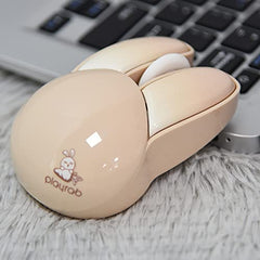 Lomiluskr Cute Cat Wireless Mouse, Lightweight Soundless Mice, 2.4G Wireless Mice, Candy Colors, Kawaii Mouse for Girls and Kids (Purple)