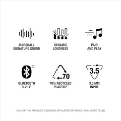 Marshall Acton III Wired Connectivity Stereo Home Speakers with Bluetooth 5.2 & RCA or 3.5mm Input – Black