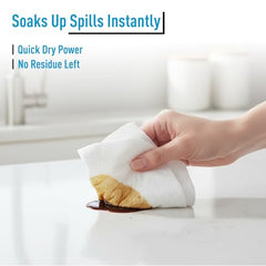 Amazon Brand - Presto! 2 Ply Kitchen Tissue Paper Roll | 720 Pulls | 60 Kitchen Towels X 12 Rolls | Soft And Highly Absorbent | 100% Natural Virgin Cellulose Fiber