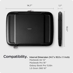 Spigen for MacBook Pro 14 Inch Case M5/Pro/Max (2026) M4/M3/M2/M1/Pro/Max (2025-2021) A3112 A3185 A3401 A2918 A2992 A2779 A2442, Thin Fit Transparent Protective Hard Shell Case, Crystal Clear