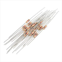 INVENTO 100Pcs 1K Ohm Carbon Film Resistor 1/4 W Resistance 0.25 Watt 250mW 5% Tolerance For DIY