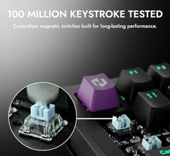 Kreo Hive 75 HE Magnetic Gaming Keyboard | 75% Layout | Hall Effect Switches | 8K Polling Rate | Rapid Trigger | Adjustable Actuation | SOCD | RGB | Type-C Wired