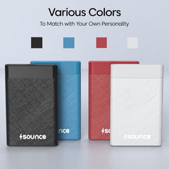 Sounce 2.5-Inch SATA to USB Type-C 3.1 External HDD/SSD Enclosure | 6Gbps UASP Speed | Tool-Free Design | Compatible with 7mm & 9.5mm Drives up to 6TB | Plug & Play | Shockproof Portable Case (Type C)
