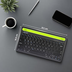 acer Swift Slim Multi-Device Wireless Rechargeable Keyboard with Cradle for Tablet and Phone | Dual Channel Switch | Compact, Quiet | Compatible with Win/Mac, Desktop, Tablet, Smartphone, Laptop