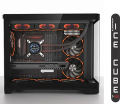 ALKETRON Icecube T100 - Gaming Desktop pc - AMD Ryzen 5(5500) with RTX3060(12GB) Dedicated Graphics; 32GB RAM; 1TB SSD (Ready to use DDR4 CPU Tower Box Piece - Professional Edition)