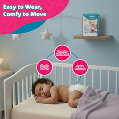 Amazon Brand - Supples Premium Baby Diaper Pants | 108 Baby Diapers | XL | 12-17 Kg | 12 Hrs Absorption | Cushiony Cotton Soft Fabric | Phthalates-Free | Triple Leak Guard | 54 Count, Pack of 2