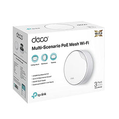 TP-Link Deco X50-PoE(1-Pack) AX3000 Whole Home Mesh WiFi 6 System with PoE Router | Seamless AI | HomeShield | 3000 Mbps Wireless Dual Band | Multi-Gig 2.5 Gbps