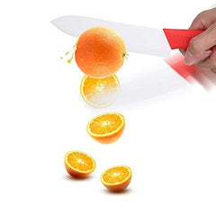 SYGA 6 Piece Ceramic Kitchen Knife Set and Vegetable Peeler Set with Adjustable Holder Stand(Multi)