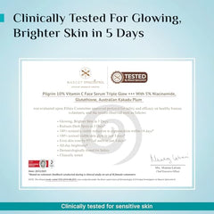 Pilgrim 10% Vitamin C Face Serum for Glowing Skin with Niacinamide - 10ml | 5% Niacinamide & Glutathione, Brightening, Fades Dark Spots & Evens, Dullness, Sensitive Skin Safe, Oil Free, All Skin Types