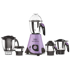 Vidiem EVA Royal 750W Mixer Grinder with 3 Jars | 750W mixer Grinder | 2 Years Product Warranty & 5 Years Motor Warranty | Red & Black