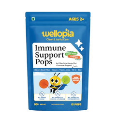 Wellopia Immune Support Pops | Orange & Mixed Berry | Ages 2+ | 15 Pops