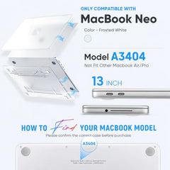 ZORBES® Laptop Cover 13.3 Inch for MacBook Air M1 A2337 A2179 A1932 Mac Book Air 13 Inch Case Compatible with Apple 2020 2019 2018 Release Waterproof Clear Plastic Hard Shell Case Cover Protector