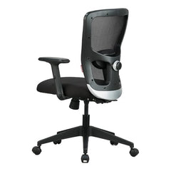 Featherlite ''Astro'' Mesh Home & Office Ergonomic Chair with, Adjustable Lumbar Support, Adjustable Armrest & DIY (High Back, Black)