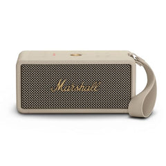 Marshall Middleton Portable Bluetooth Speaker with 20+ Hours of Portable Playtime, 360° Sound, Dust & Waterproof (IP67) - Black & Brass.