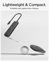 Spigen 4-in-1 USB-C Hub for MacBook Neo/Air/Pro and Laptops - Black