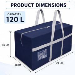 Storite Nylon Extra Large Size 129 L Multipurpose Underbed Storage Bag