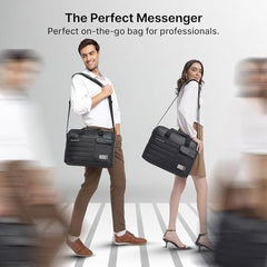 uppercase Omega 03 Pro Messenger Bag Fits Up to 15.6" Laptop 14L Black