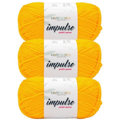 WOAFASHIONS - World of Arts Impulse Hand Knitting & Crochet Yarn, Premium Acrylic, 4 : Medium (Anchor Grey) (100gms / 3.5oz / 200mtr / 218yds)