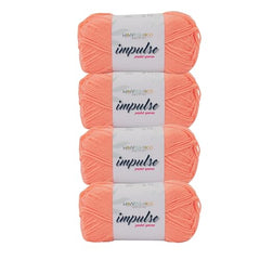 WOAFASHIONS - World of Arts Impulse Hand Knitting & Crochet Yarn, Premium Acrylic, 4 : Medium (Anchor Grey) (100gms / 3.5oz / 200mtr / 218yds)
