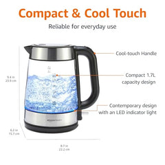 Amazon Basics Multi-Kettle Steamer 1.2L | Adjustable Power Modes 600 W | 7 - Egg Tray, Idli Tray, Iron Grill And Steamer | SS 201 Steel | Automatic Overheat Protection | Multipurpose Kettle
