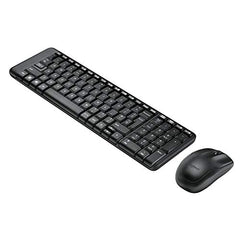 Logitech MK215 Wireless Keyboard and Mouse Combo for Windows, 2.4 GHz Wireless, Compact Design, 2-Year Battery Life(Keyboard),5 Month Battery Life(Mouse) PC/Laptop- Black
