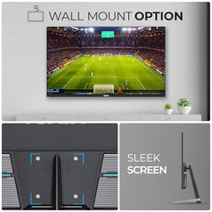 Foxin 24 Inch FHD Flat LED Monitor 1920x1080 Pixel Elite Series | Flat Panel, HDMI & VGA Port, 100Hz Refresh Rate, Frameless, Slim Bezel, Wall Mountable, 16.7 M Colors | 3 Years Warranty | White