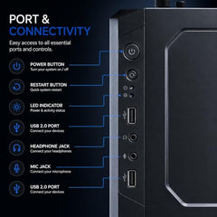lavya Core i5 Desktop Computer PC | Gaming Pc Core i5-3 GEN (3670-Processor, 3.40 Ghz) 8 GB RAM | 256 GB SSD/RGB Keyboard+Mouse/20 Monitor/WiFi | HDMI| | USB 3.0 Windows 11 Pro & Office 21 Installed