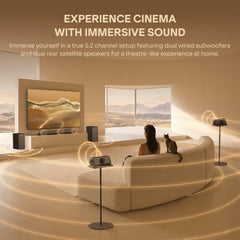 boAt Aavante Bar Prime B450 with Dual Subwoofers and Rear Speakers, 450W RMS Output, 5.2 Channel, Multi-Connectivity, EQ Modes, & BT v5.4 Soundbar with Powerful Signature Sound (Core Black)
